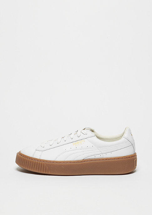 puma basket platform core white damen puma basket platform core white damen