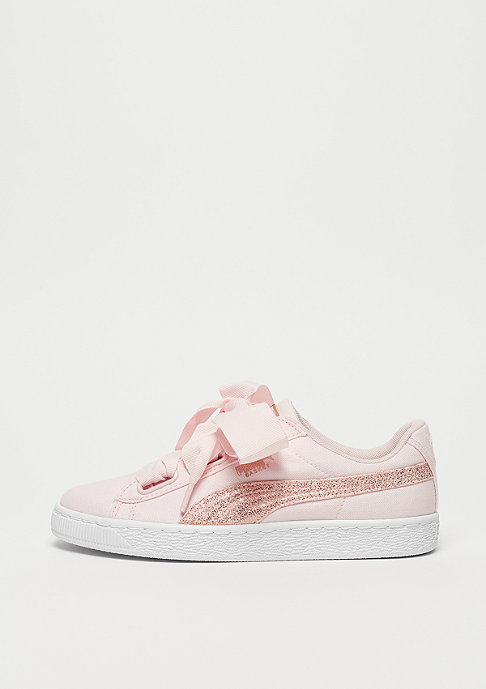 puma basket heart rose