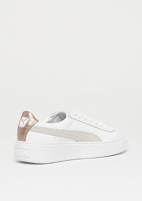 puma basket platform weiß gold puma basket platform weiß gold
