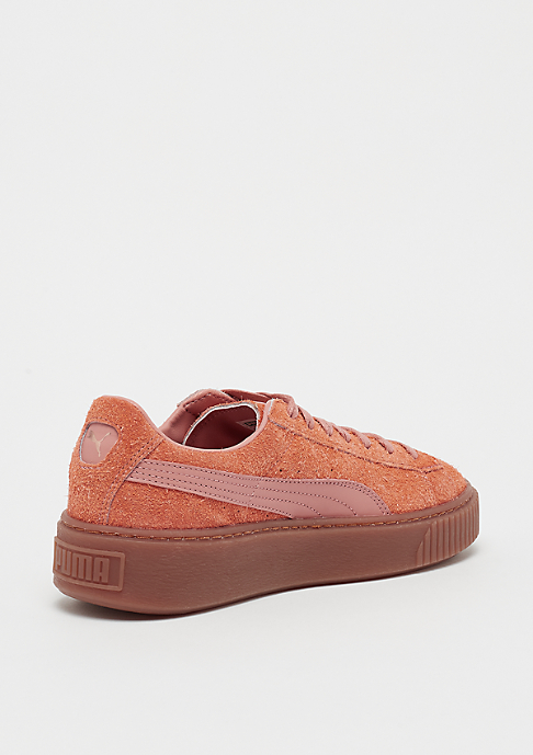 puma suede platform donna rosse