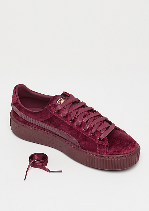 puma basket platform velvet puma basket platform velvet