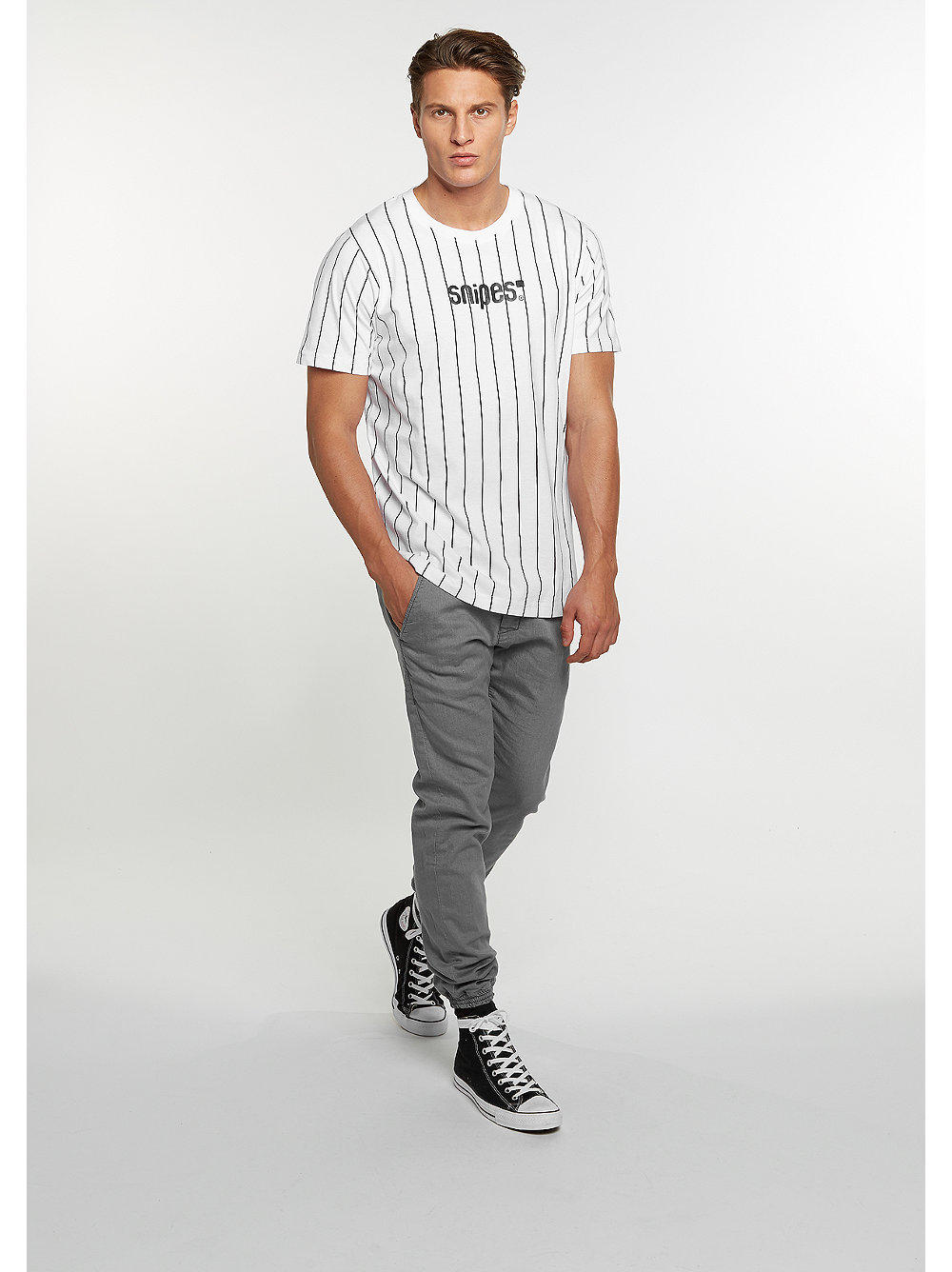 SNIPES T-Shirt Pinstripe white/black bei SNIPES bestellen