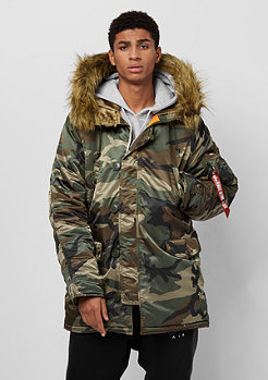 Alpha Industries N3B VF 59 woodland camo 65 