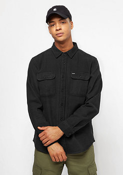 Brixton Bowery Flannel washed black 