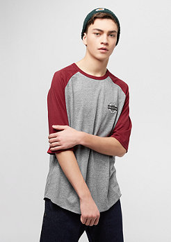 Brixton Speedway heather grey/burgundy 