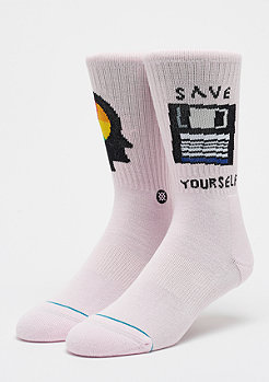 Stance Sidestep Sace Yourself pink 