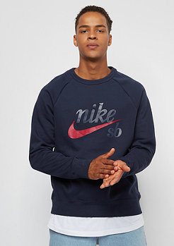 NIKE SB Icon Crew GFX Heritage obsidian/red crush 