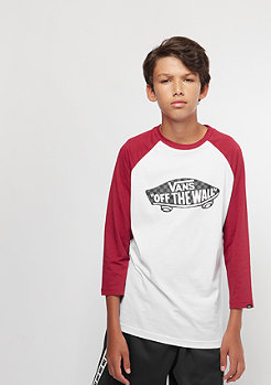 VANS Junior OTW Raglan Boys white/cardinal 