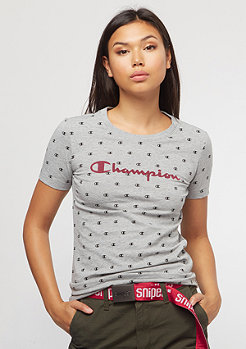 Champion American Classics Crew Tee AOP light grey heather/multicolor 