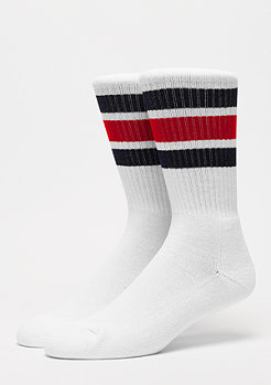 Carhartt WIP College Socks white/dark navy/blast red 
