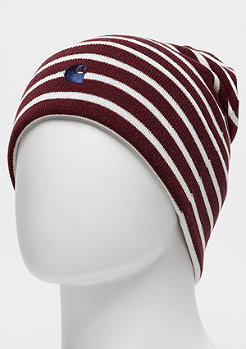 Carhartt WIP Robie Beanie Robie Stripe mulberry/snow/metro blue 