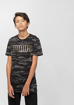 Puma Junior Dark Camo Bling Takedown AOP Logo cotton black/gold 