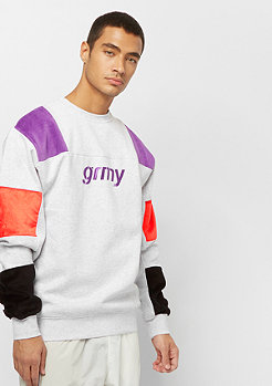 Grimey Flamboyant Crewneck melange white 