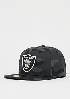 New Era 59Fifty NFL Oakland Raiders Essential Camo midnite camo 