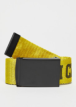 Urban Classics Jaquard Logo Belt black/ yellow/black 