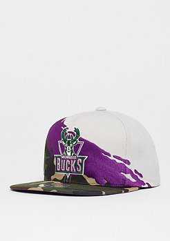 Mitchell & Ness NBA Milwaukee Bucks Camo Paintbrush Snap black 