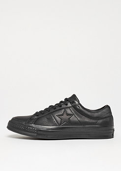 Converse One Star Ox triple black/glattleder 