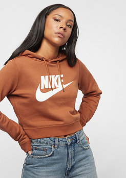 NIKE SW Rally Crop dark russet/dark russet/white 