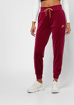 NIKE NSW Pant Velour red crush/wheat gold/wheat gold 