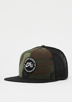 NIKE SB NK Pro Cap Patch Trucker medium olive/black/black 