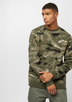 NIKE SW Club Camo Crew BB cargo khaki/cargo khaki/white 