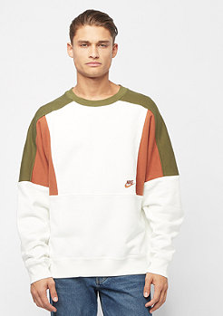 NIKE SW Re-Issue Crew FLC sail/dark russet/dark russet 