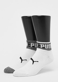 Puma Quarter 2P Logo Welt white/black 
