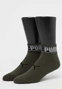 Puma Quarter 2P Logo Welt olive green/black 
