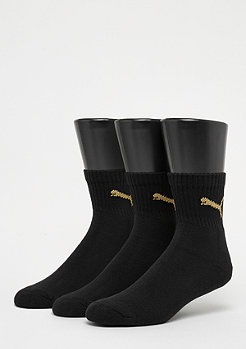 Puma Short Crew 3P black/gold 