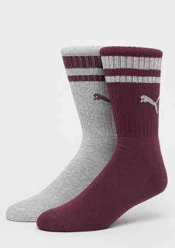 Puma Heritage Crew Stripe 2P purple/grey melange 