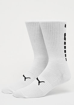 Puma Big Logo Crew Sock 2P white/black 