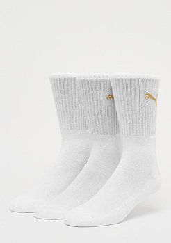 Puma Sport Crew 3P white/gold 