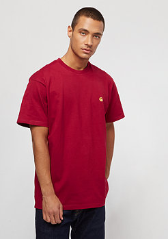Carhartt WIP S/S Chase blast red/gold 