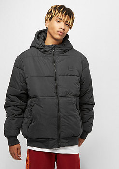 Urban Classics Hooded Peach Puffer black 
