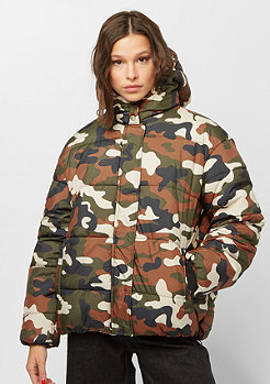 Urban Classics Boyfriend Camo Puffer rustycamo 