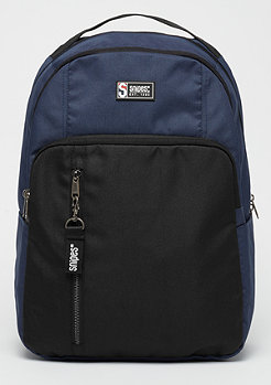 SNIPES Color Block Basic Backpack black/navy 