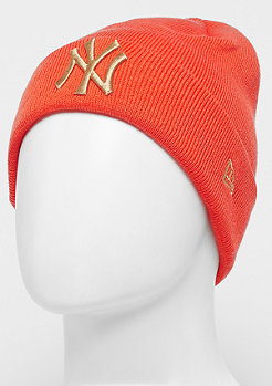New Era Cuff Knit MLB New York Yankees Essential orange/wheat 