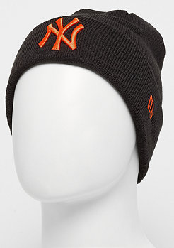 New Era Cuff Knit MLB New York Yankees Essential black/orange 