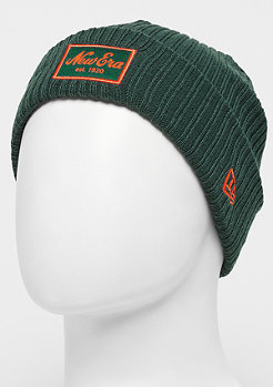 New Era Long Knit Winter Utility Short dark green/orange 