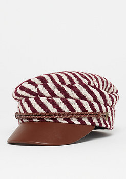 Brixton Albany burgundy/cream 