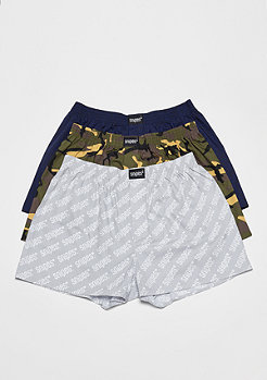 SNIPES 3er Boxer Cuffed camo,splatter,aop 