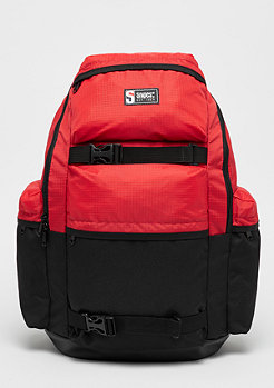 SNIPES Color Block Outdoor Backpack black/red 