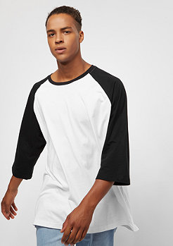 Urban Classics Oversize Contrast 3/4 Sleeve white/black 