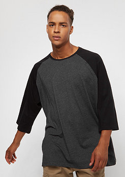 Urban Classics Oversize Contrast 3/4 Sleeve charcoal/black 