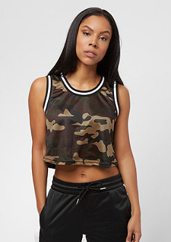 Urban Classics Cropped Mesh woodcamo/black/white 