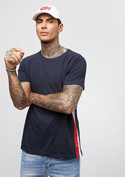 Urban Classics Raglan Side Stripe Tee navy firered white 