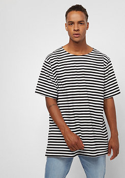 Urban Classics Oversize Stipe Tee blk/wht 