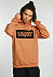 Hooded-Sweatshirt Box Logo camel/white