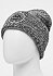 Patch Cuff Knit black speckle/black