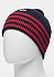 Men knitted navy blue/lighthouse red